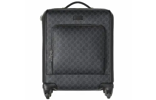 GUCCI Luggage Black Gray Color