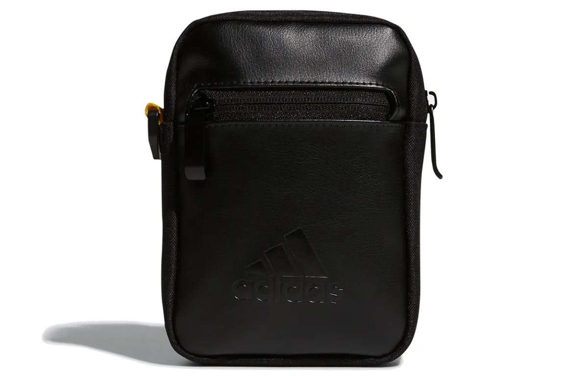 Adidas Artificial Leather Shoulder Bag Regular Unisex Black