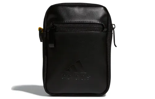 Adidas Artificial Leather Shoulder Bag Regular Unisex Black