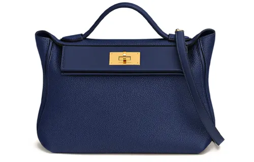 HERMES 24/24 Togo & Swift Calfskin Portable Crossbody Bag, Shoulder Bag Women's Two tone