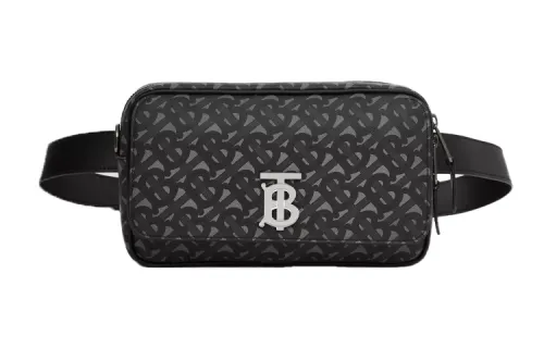 Burberry Eco Friendly Canvas Fanny Pack Regular Men's Gray Black