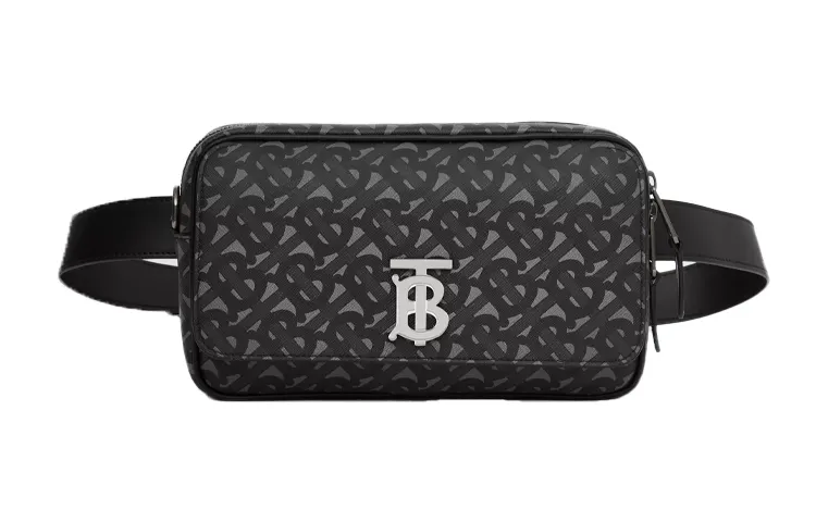Burberry Eco Friendly Canvas Fanny Pack Regular Men's Gray Black