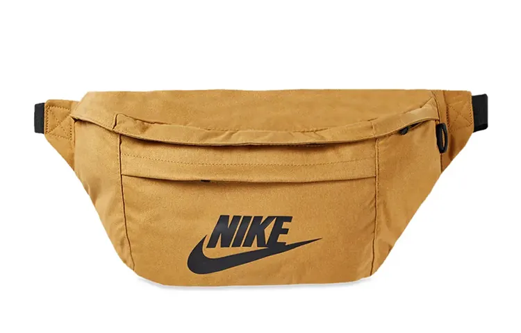 Nike Polyester Shoulder Bag, Crossbody Bag, Fanny Pack Regular Unisex Wheat