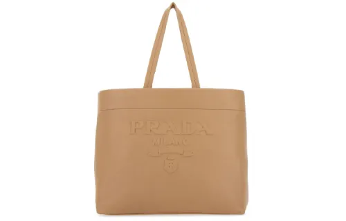 PRADA Deerskin Handbag Women's Pink Skin