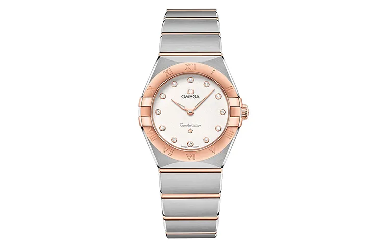 OMEGA Constellation Collection Zodiac Watch Quartz Movement 30m Waterproof Women's Watch 28mm