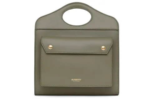 Burberry Pocket Bag Cow Leather Shoulder Bag, Crossbody Bag, Handbag Mini Women's Jasper