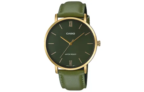 CASIO Men Standard Series 46mm Green Watch MTP-VT01GL-3B