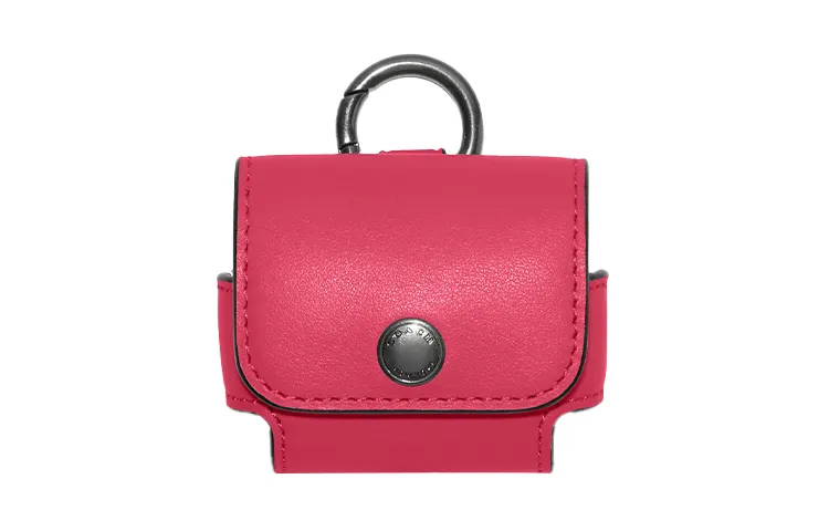 COACH Leather Earphone Cases Women's Pink