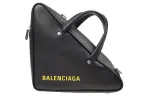 Balenciaga Cow Leather One Shoulder Handbag Women's Black