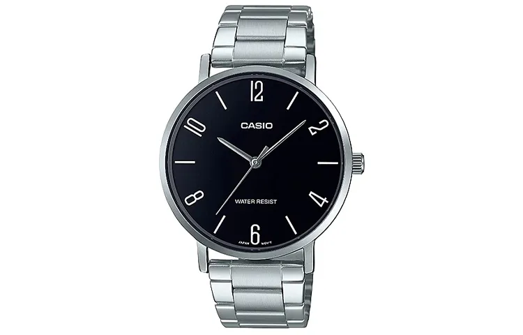 CASIO Men Standard Series Black Watch MTP-VT01D-1B2