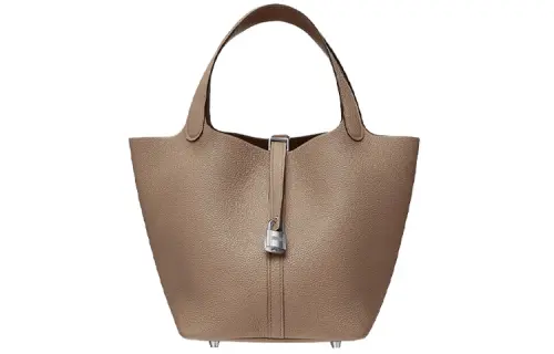 HERMES Picotin Lock Maurice Bullock Leather Basket Bag, Bucket Bag, Handbag 22 Women's D0 Beige Weimar Dog Beige