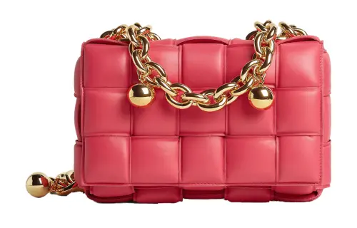 Bottega Veneta Sheepskin Crossbody Bag Women's Lollipops Pink