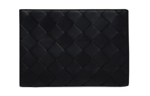 Bottega Veneta Cow Leather, Leather Coin Purse Men's Black