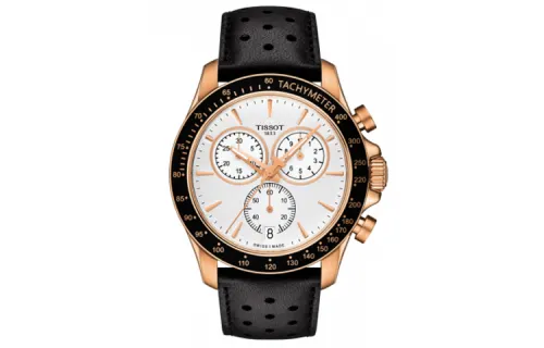 TISSOT V8 Quartz Movement Men's Watches Watch 42.5mm Black Dial Stainless Steel PVD Coating Watch Case