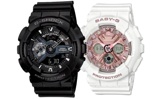 CASIO Unisex Pair Table Series Black Watch