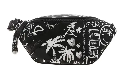 Golden Goose Fabric Fanny Pack Unisex Black