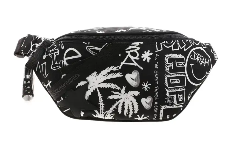 Golden Goose Fabric Fanny Pack Unisex Black