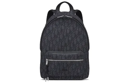 DIOR Canvas With Leather Backpack Kids' Black & Blue