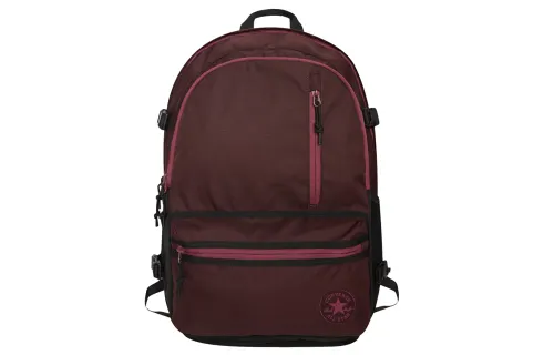 Converse Straight Edge Recycled Polyester Backpack Unisex Maroon