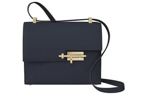 HERMES Verrou Epsom Leather Verrou Bag, Crossbody Bag, Shoulder Bag Regular Women's Indigo