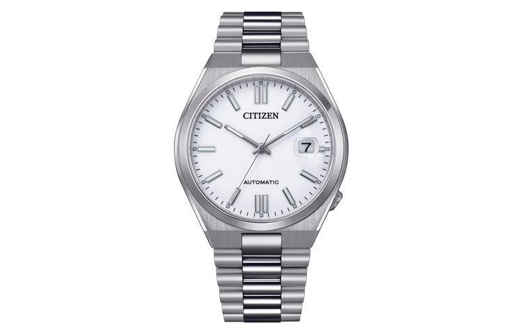 CITIZEN Automatic Mechanical Movement Stainless Steel Strap Watch 40mm Men's Watches White Dial