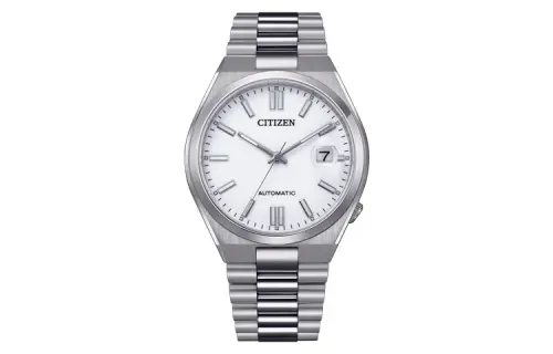CITIZEN Automatic Mechanical Movement Stainless Steel Strap Watch 40mm Men's Watches White Dial