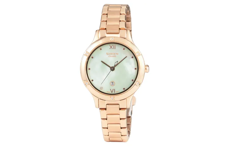 CASIO Women's SHEEN Mother Of Pearl Color Watch
