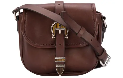 Golden Goose Bag Flap Leather Shoulder Bag Women's Brown