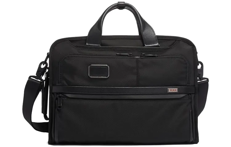 TUMI Alpha 3 Multifunction Bulletproof Nylon Briefcase Men's Black