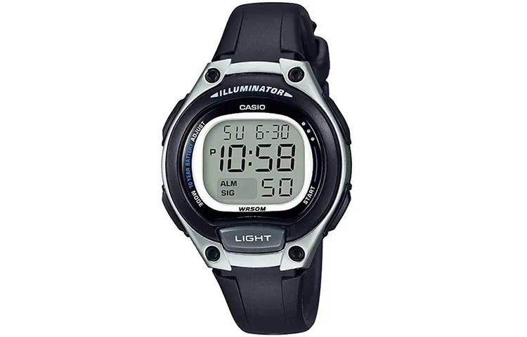 CASIO DRESS 50m Water Resistant Quartz Movement Resin Strap Watch Men's Watches Black Dial