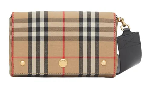 Burberry Cow Leather Handheld Shoulder Bag, Crossbody Bag Small Women's Light Coffee