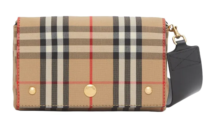 Burberry Cow Leather Handheld Shoulder Bag, Crossbody Bag Small Women's Light Coffee