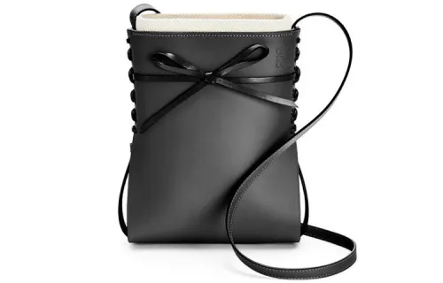 LOEWE Calfskin Shoulder Bag Women's Black