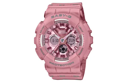 CASIO Women's BABY-G Pink Watch BA-130SP-4APFS