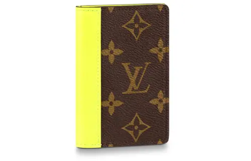 LOUIS VUITTON Pocket Organizer Monogram Neon Yellow