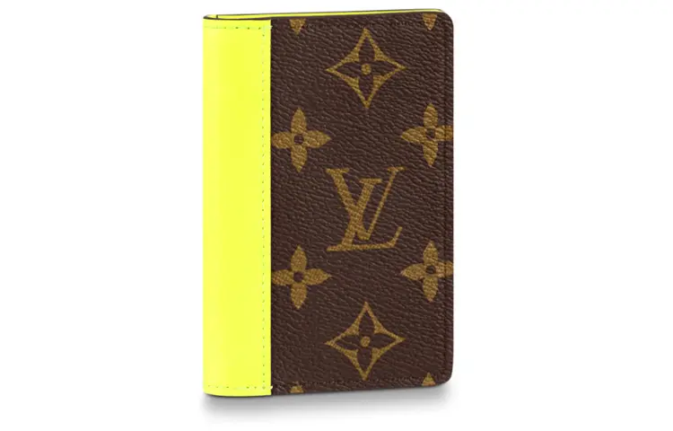 LOUIS VUITTON Pocket Organizer Monogram Neon Yellow