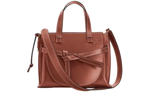 LOEWE Gate Calfskin Shoulder Bag, Crossbody Bag, Handbag Small Women's Rusty