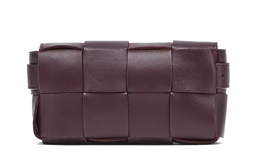 Bottega Veneta Leather Fanny Pack Women's Grape Purple