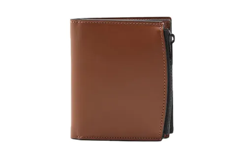 Maison Margiela Calfskin Coin Purse Unisex Yellow Brown