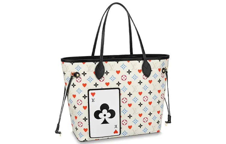 LOUIS VUITTON Neverfull Mm Game On White