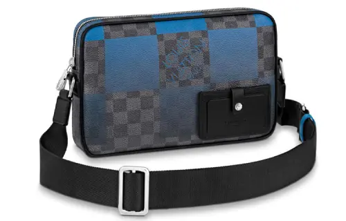 LOUIS VUITTON Alpha Messenger Damier Graphite Giant Blue