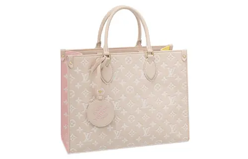 LOUIS VUITTON Onthego Mm Rose Beige