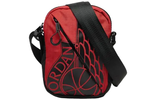 Jordan Nylon Fabric Cell Phone Pouch, Shoulder Bag, Crossbody Bag Regular Unisex Red
