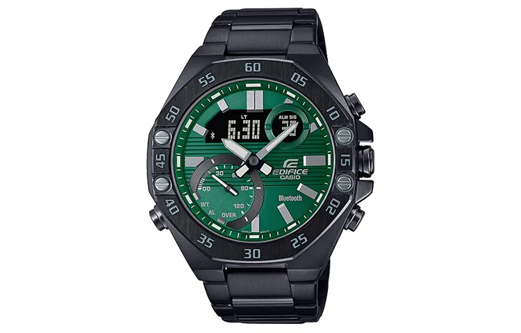 CASIO Men EDIFICE Green Watch ECB-10DC-3A
