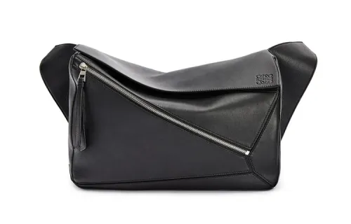 LOEWE Puzzle Soft Cow Leather Puzzle Bag, Geometric Bag, Sling Bag, Shoulder Bag, Crossbody Bag, Fanny Pack Large Men's