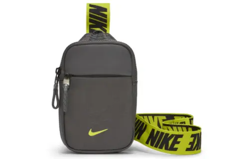 Nike Polyester Fanny Pack, Sling Bag, Cell Phone Pouch, Crossbody Bag Unisex Gray