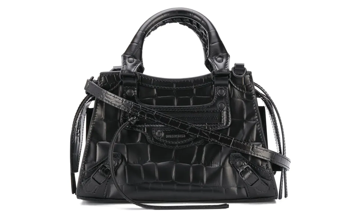 Balenciaga Neo Classic Calfskin Shoulder Bag, Crossbody Bag, Handbag Mini Women's Black