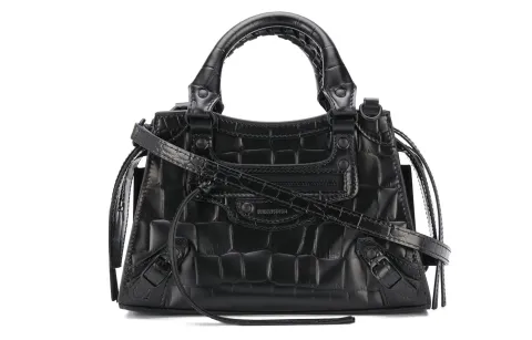 Balenciaga Neo Classic Calfskin Shoulder Bag, Crossbody Bag, Handbag Mini Women's Black