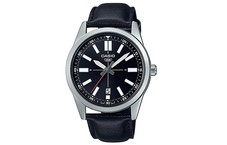 CASIO Men Standard Series Black Watch MTP-VD02L-1E