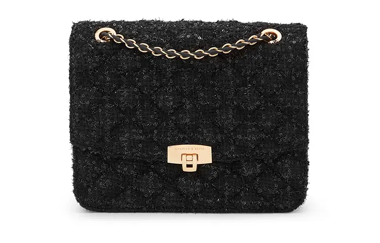 CHARLES&KEITH Fabric Shoulder Bag Medium Women's Multicolor